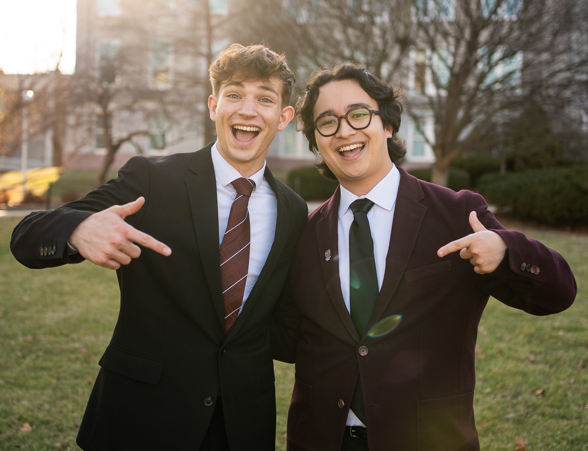 Collin (left) and Sam (right) student body leaders
